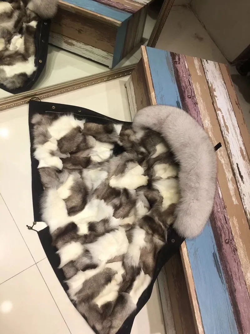 warm thickening winter fur collar child coat child (5)
