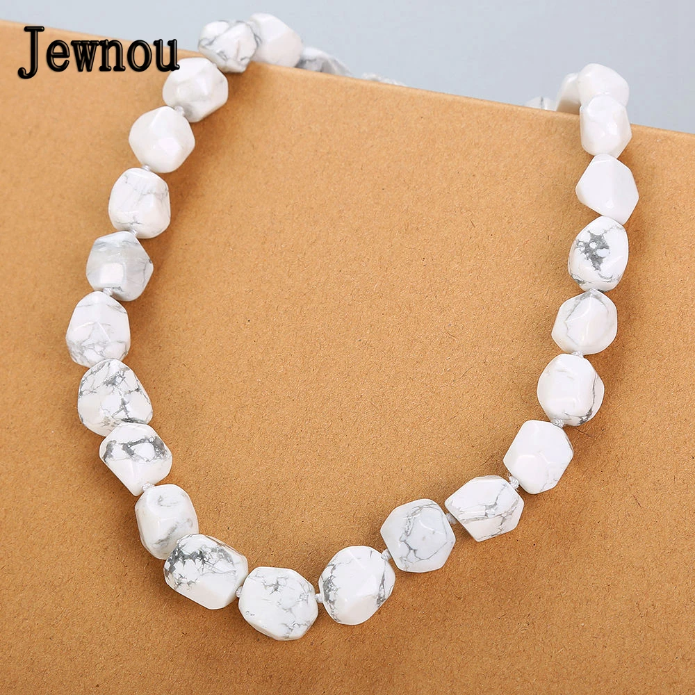 Jewnou White Turquoise Necklace Romantic Woman Fine Gemstone Jewelry Luxurious Crystal Choker Color Korea Style Romantic Gift
Jewnou White Turquoise Necklace Romantic Woman Fine Gemstone Jewelry Luxurious Crystal Choker Color Korea Style Romantic Gift