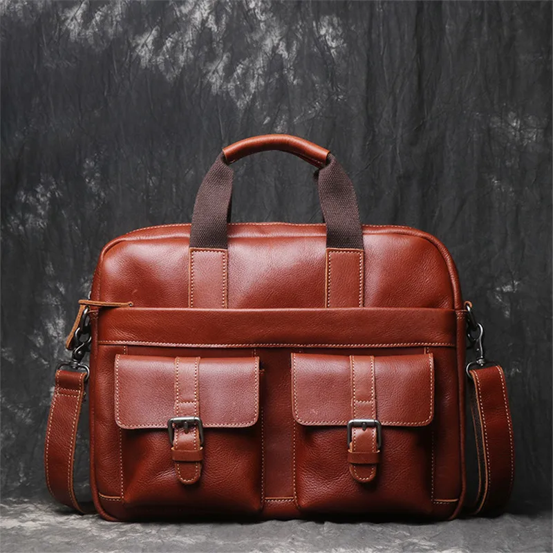 Nesitu Highend New Vintage Brown Black Coffee Genuine Leather Office Men Briefcase 14'' Laptop Portfolio Messenger Bags M1060
Nesitu Highend New Vintage Brown Black Coffee Genuine Leather Office Men Briefcase 14'' Laptop Portfolio Messenger Bags M1060