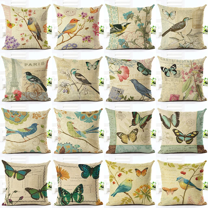 Hot Selling High Quality Home Decor Cushion Cover Decorative Birds Butterflies Printed Throw Pillowcase Cojines Almofada
Hot Selling High Quality Home Decor Cushion Cover Decorative Birds Butterflies Printed Throw Pillowcase Cojines Almofada