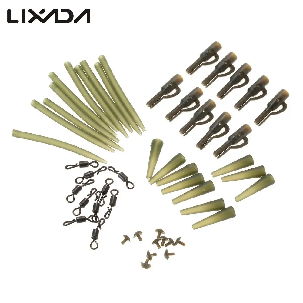 Lixada 50pc/Set Terminal Carp Fishing Tackle Safety Lead Clips Pins Tail Rubber Tubes Anti Tangle Sleeves Rolling Swivel
Lixada 50pc/Set Terminal Carp Fishing Tackle Safety Lead Clips Pins Tail Rubber Tubes Anti Tangle Sleeves Rolling Swivel