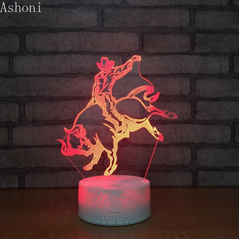 New Matador Bullfighting 3D Table Lamp LED Touch 7 Color Changing Night Light Home Decor Kids Christmas Gifts
New Matador Bullfighting 3D Table Lamp LED Touch 7 Color Changing Night Light Home Decor Kids Christmas Gifts