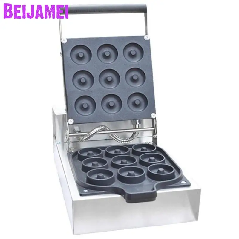 

BEIJAMEI Mini donut maker machine 110v 220v commercial household cake donut waffle making machine price