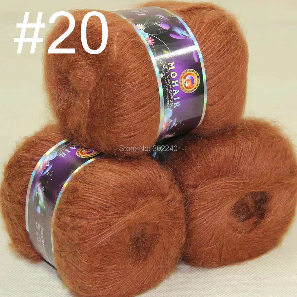 Lot of 3 balls MOHAIR 50% Angora goats Cashmere 50% silk hand Yarn Knitting brown #20
Lot of 3 balls MOHAIR 50% Angora goats Cashmere 50% silk hand Yarn Knitting brown #20