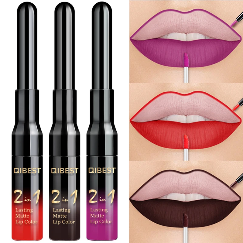 2 in 1 Double Head Liquid Matte Lipstick Lip Gloss & Lip Liner Waterproof Nude Lipstick Set Lipgloss Mate Lip Tint Lips Makeup
2 in 1 Double Head Liquid Matte Lipstick Lip Gloss & Lip Liner Waterproof Nude Lipstick Set Lipgloss Mate Lip Tint Lips Makeup
