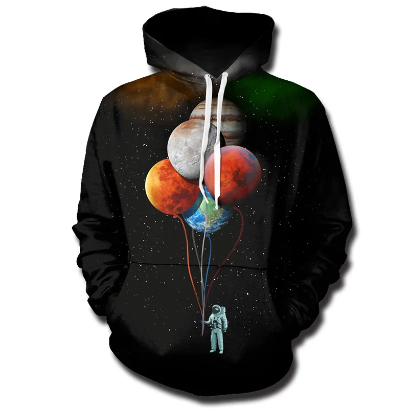 Benxsea 2018 3D Hoodies Sweatshirts Men Space Astronaut Planet Balloon 3D Print Fashion Creative Pullover Tops Tracksuits
Benxsea 2018 3D Hoodies Sweatshirts Men Space Astronaut Planet Balloon 3D Print Fashion Creative Pullover Tops Tracksuits