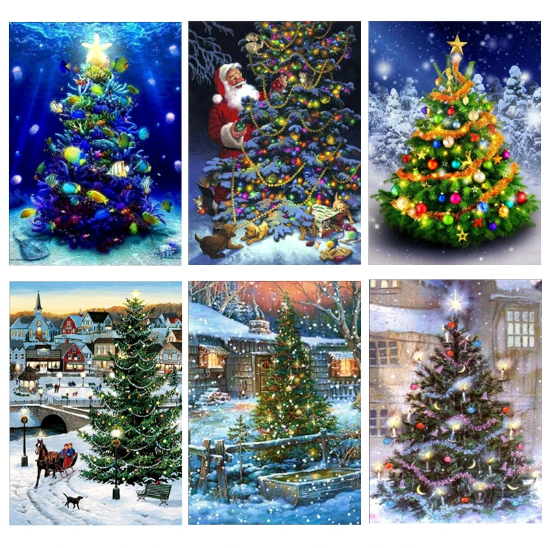 Diamond Embroidered Santa Christmas Tree DIY Painting Cross Stitch Picture Rhinestone Full Round Mosaic
Diamond Embroidered Santa Christmas Tree DIY Painting Cross Stitch Picture Rhinestone Full Round Mosaic