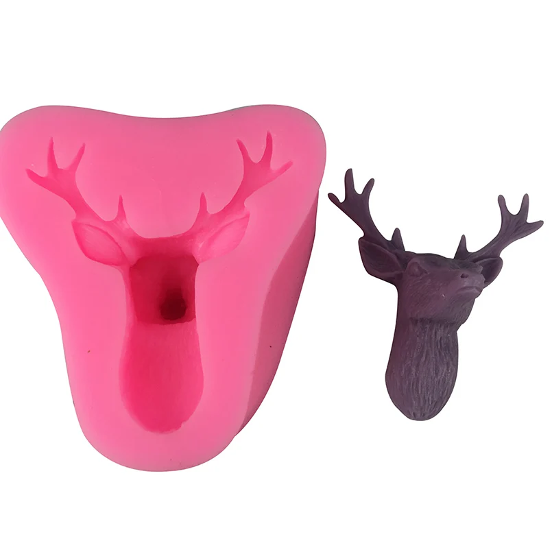 1 Pc Deer Head Shape Fondant Silicone Mold DIY Chocolate Cake Stencil Bakeware Craft Candle Soap Form Cake Decorating Tools
1 Pc Deer Head Shape Fondant Silicone Mold DIY Chocolate Cake Stencil Bakeware Craft Candle Soap Form Cake Decorating Tools