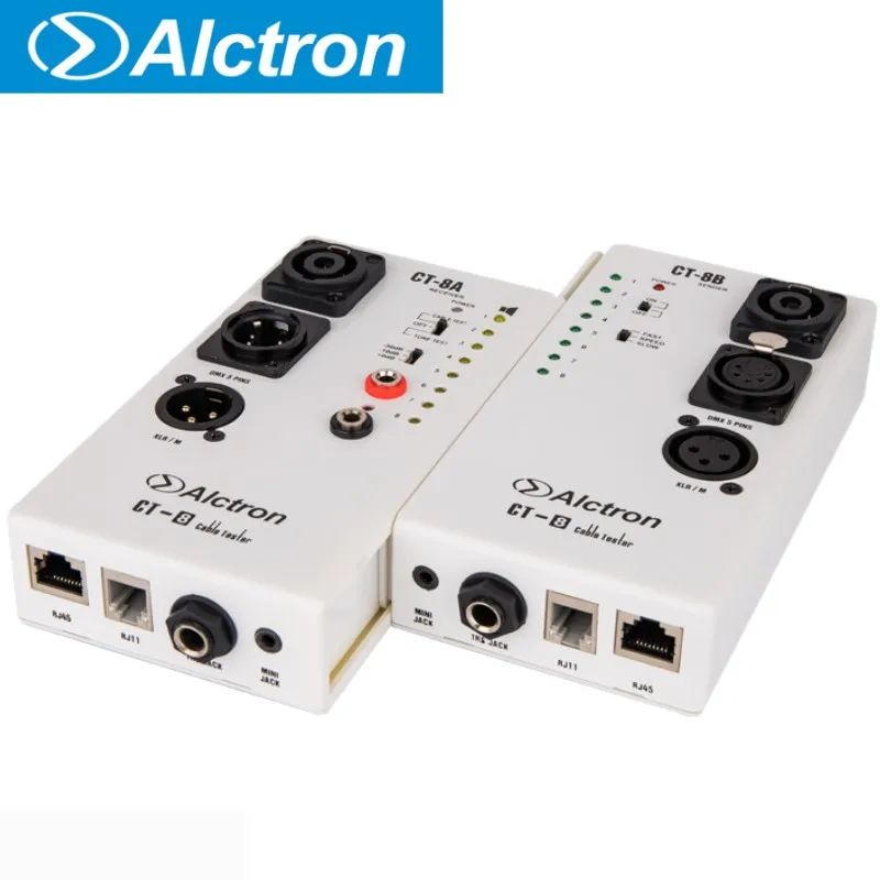 Alctron CT-8 multi-purpose audio cable tester, test for diversity cable, use in stage or recording studio
Alctron CT-8 multi-purpose audio cable tester, test for diversity cable, use in stage or recording studio