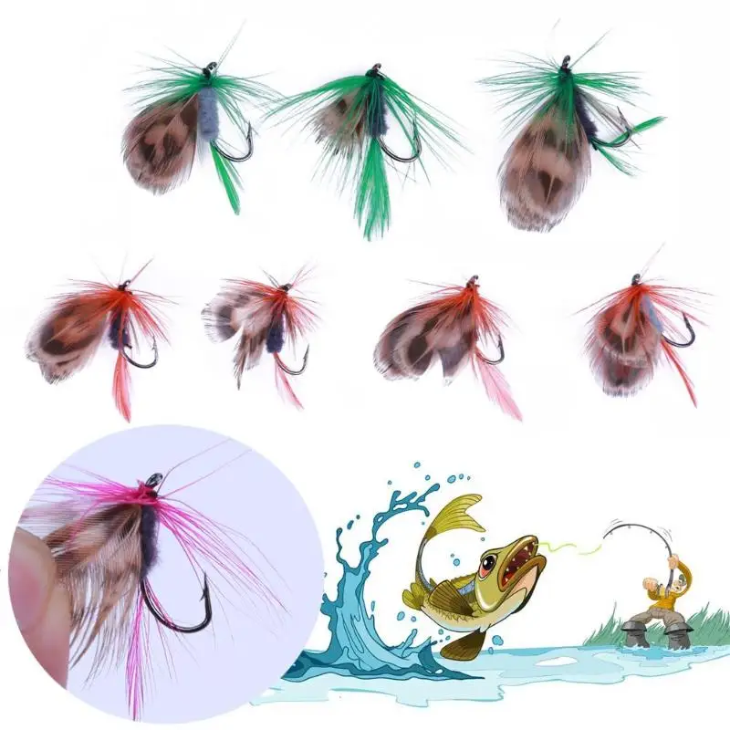 12pcs/Set Fly Fishing Lure Baits Set Floating Insect Dry Flies Fishing Lure Artificial Soft Bait Feather Single Hook Pesca Z60
12pcs/Set Fly Fishing Lure Baits Set Floating Insect Dry Flies Fishing Lure Artificial Soft Bait Feather Single Hook Pesca Z60