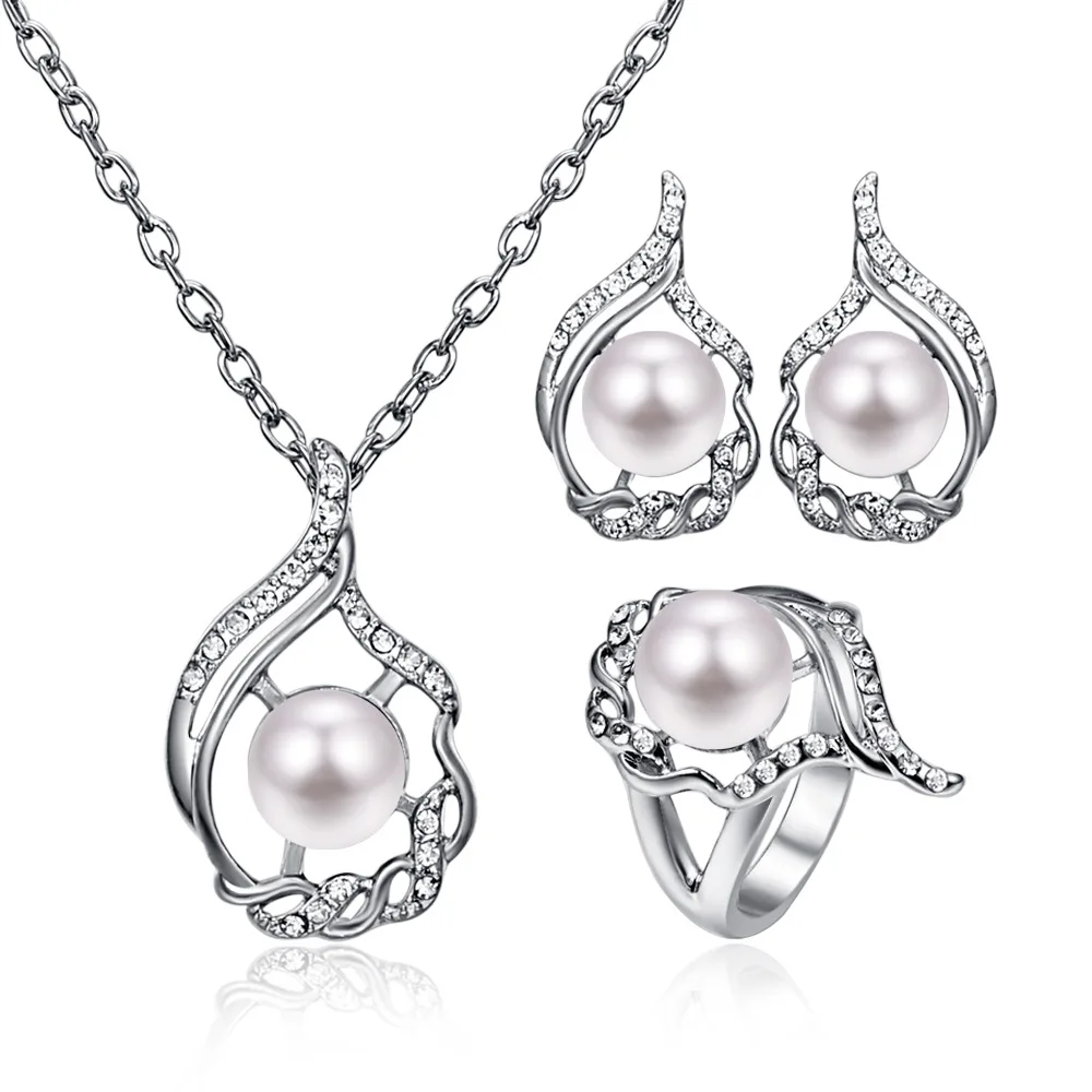 Tshou184 Silver Plated Necklace Earrings Ring Three-piece Silver Irregular Shape Set Women
Tshou184 Silver Plated Necklace Earrings Ring Three-piece Silver Irregular Shape Set Women