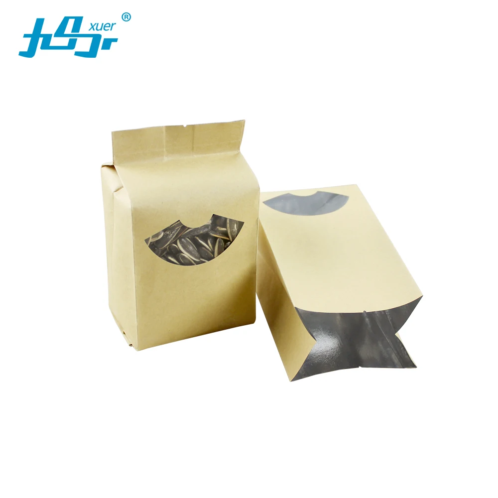 Factory stock size 50pcs Brown food grade Kraft paper side unfold heat seal bag with fan window food zipper Storage coffee bags
Factory stock size 50pcs Brown food grade Kraft paper side unfold heat seal bag with fan window food zipper Storage coffee bags