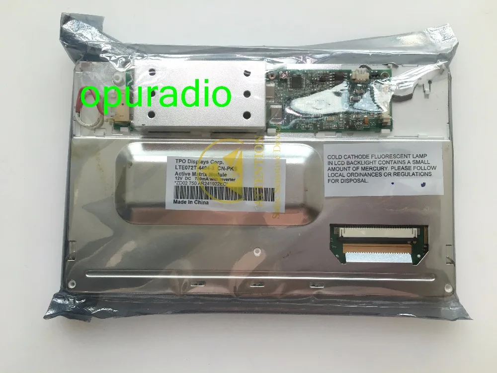 

TPO Display LTE072T-4404-3 CN-PKS 12V screen Active Martrix Module for Peugeot car DVD GPS navigation audio systems