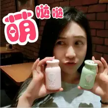 Fashion Cute 10000 mAh Portable Mobile Milk Bottle Power Bank 18650 5V Portable Charger Double Bateria Externa Pack for iphone