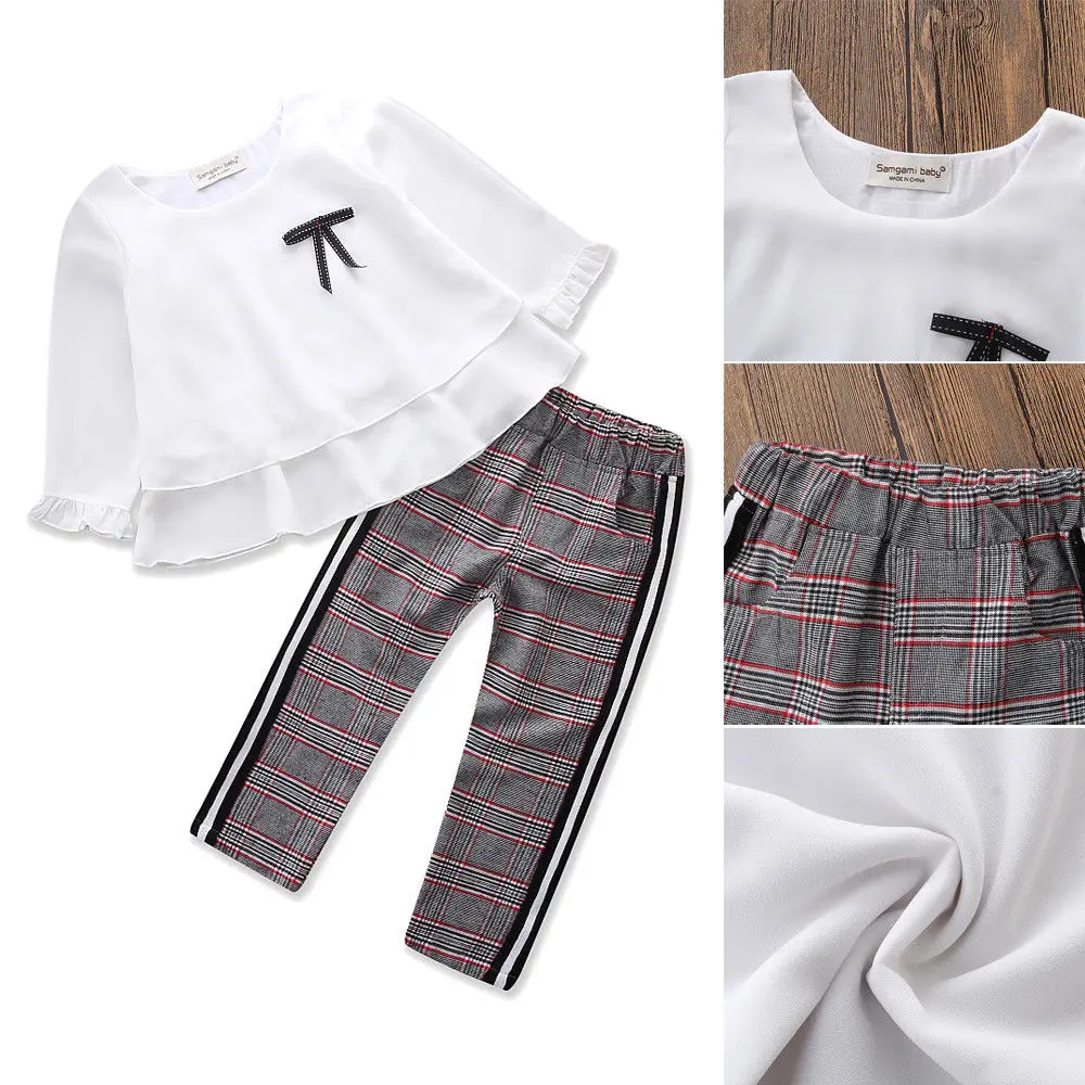 2018 NEW fashion Casual Toddler Kid Baby Girl Chiffon Tops T-shirt and Trousers Pants Clothes Outfits summer stylish wilf CH
2018 NEW fashion Casual Toddler Kid Baby Girl Chiffon Tops T-shirt and Trousers Pants Clothes Outfits summer stylish wilf CH