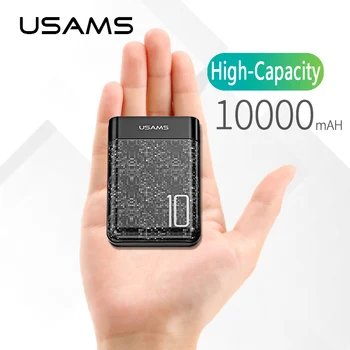 

10000mAh Power Bank 2A Output Universal Mobile Phone External Battery,USAMS 10000mah Mini Dual USB Power Bank Polymer Batteries