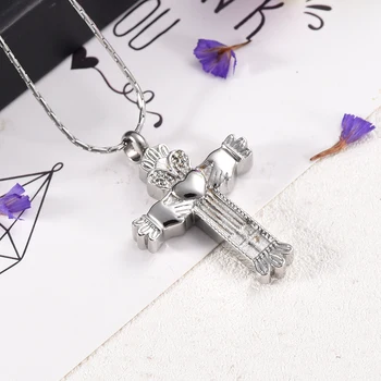Hold Heart Together Cross Urn Necklace for Ashes Keepsake Stainless Steel Memorial Jewelry Cremation Urns Pendant Family Jewelry
Hold Heart Together Cross Urn Necklace for Ashes Keepsake Stainless Steel Memorial Jewelry Cremation Urns Pendant Family Jewelry