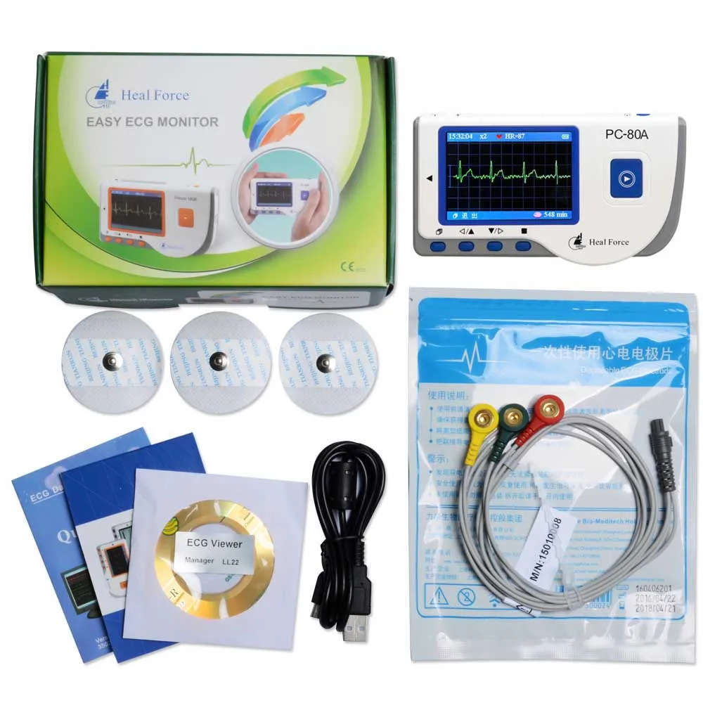 Heal Force PC-80A Bluetooth Portable Household Heart Ecg Monitor CE & FDA Approved
Heal Force PC-80A Bluetooth Portable Household Heart Ecg Monitor CE & FDA Approved
