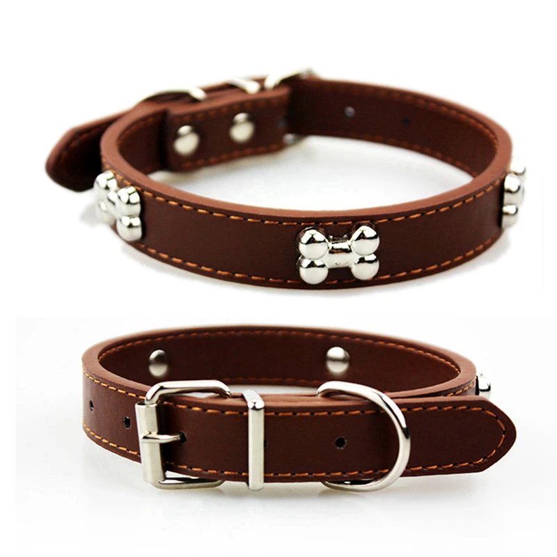 Dog Collar Dogness Leather Solid Breakaway Dog Collars For Small Dogs Puppy Leash Collars For Meium Large Dog Products (1)