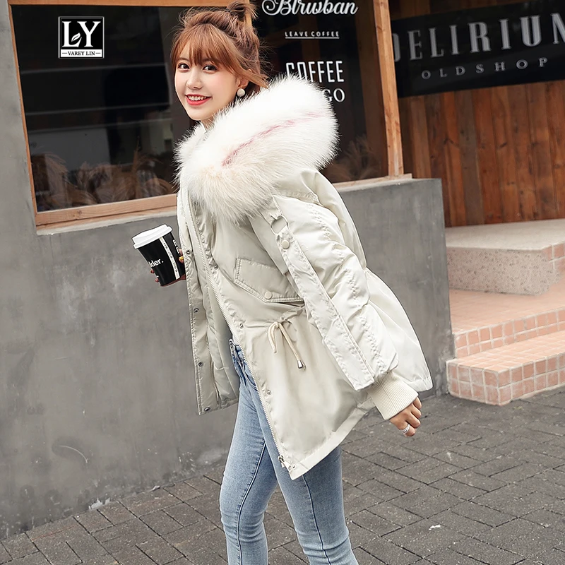 Ly Varey Lin Women Winter Cotton Padded Short Jacket Hooded Parkas Warm Fur Collar Cute Breadwear Female Casual Snow Outerwear
Ly Varey Lin Women Winter Cotton Padded Short Jacket Hooded Parkas Warm Fur Collar Cute Breadwear Female Casual Snow Outerwear