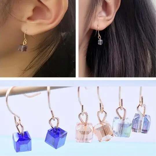 New listing fashion European minimalist Vintage Mini geometry square glass beads Small sugar crystal Female earring 1 pair
New listing fashion European minimalist Vintage Mini geometry square glass beads Small sugar crystal Female earring 1 pair