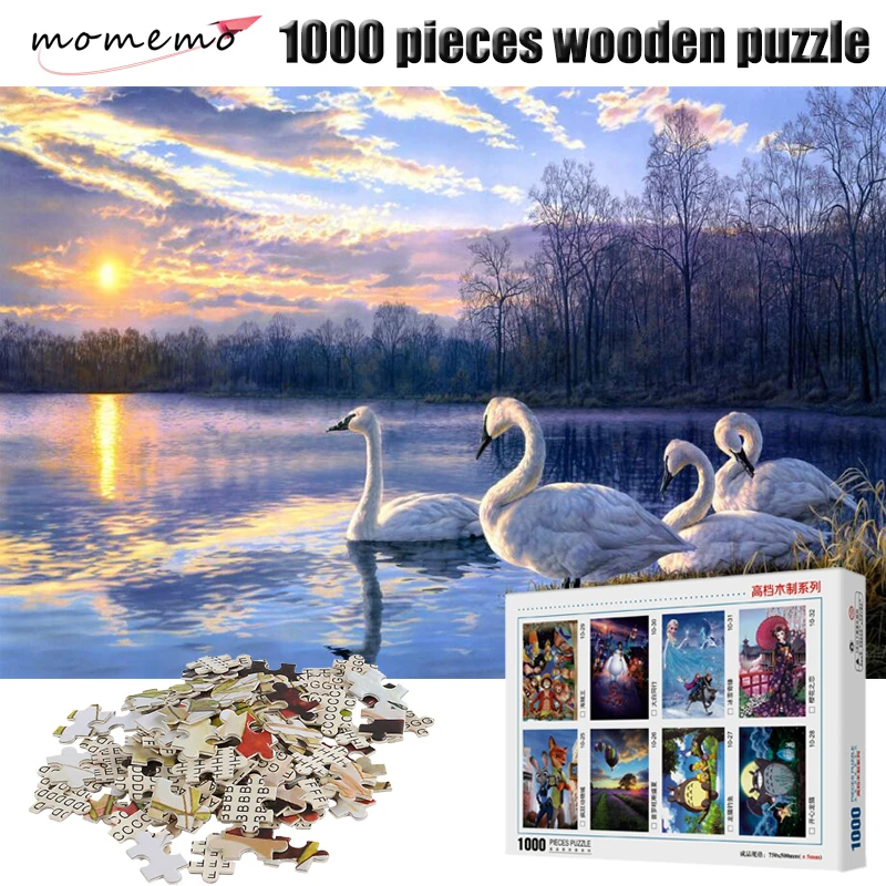 MOMEMO Swan Jigsaw Puzzles for Adults Puzzle Wooden Toys 1000 Pieces Wooden Puzzle Games Landscape Puzzles for Children Toys
MOMEMO Swan Jigsaw Puzzles for Adults Puzzle Wooden Toys 1000 Pieces Wooden Puzzle Games Landscape Puzzles for Children Toys