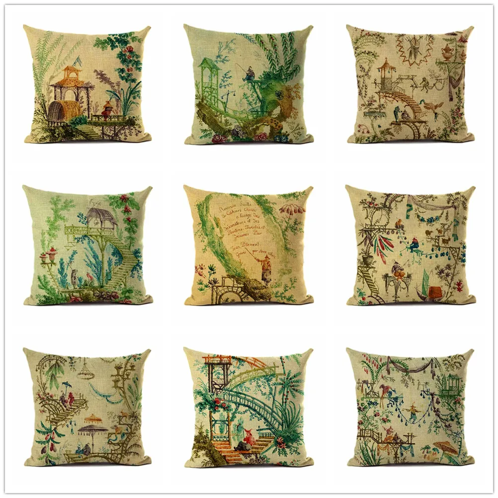 Country Lifestyle Linen Cushion Cover Cartoon Print Home Living Room Decor for Sofa Couch Bed Decorative Pillow Covers 45x45cm
Country Lifestyle Linen Cushion Cover Cartoon Print Home Living Room Decor for Sofa Couch Bed Decorative Pillow Covers 45x45cm