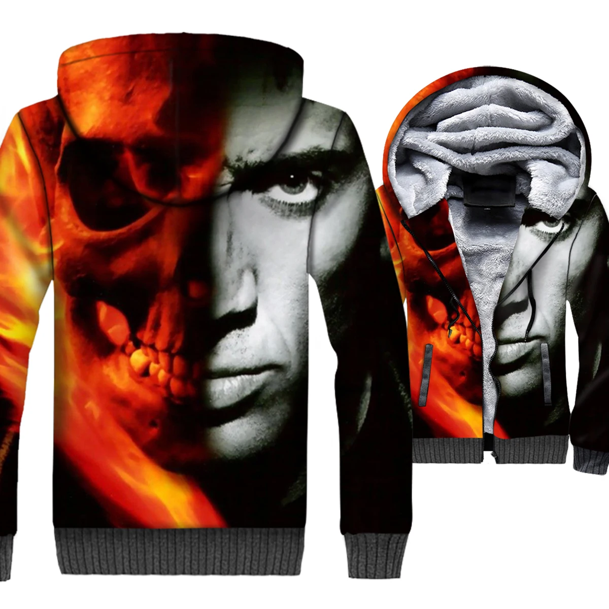 Ghost Rider Skull Jacket Men 3D Print Hoodies Hip-Hop Sweatshirt 2018 New Winter Thick Fleece Warm Zipper Gothic Skeleton Coat
Ghost Rider Skull Jacket Men 3D Print Hoodies Hip-Hop Sweatshirt 2018 New Winter Thick Fleece Warm Zipper Gothic Skeleton Coat
