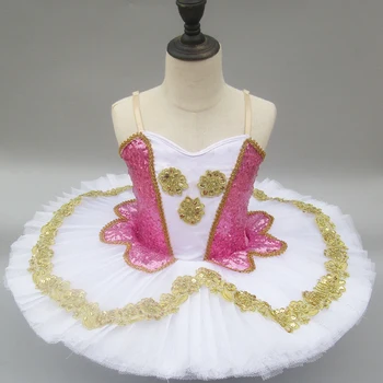 Professional Ballet Tutu Child Sling Sequin Swan Lake Costume White Pink Ballet Dress For Children Pancake Tutu Girls Dancewear
Professional Ballet Tutu Child Sling Sequin Swan Lake Costume White Pink Ballet Dress For Children Pancake Tutu Girls Dancewear