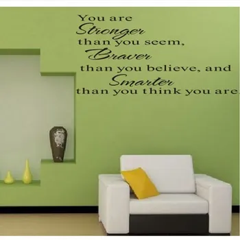you are stronger family motto Living Room bedroom 3D Vinyl Wall Decal Wall Lettering Art Word Wall Sticker Home Decor Decoration
you are stronger family motto Living Room bedroom 3D Vinyl Wall Decal Wall Lettering Art Word Wall Sticker Home Decor Decoration