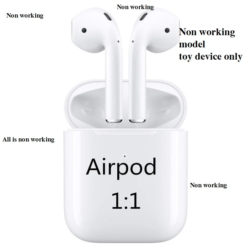 1:1 Non working Airpods 2nd Airplus in case Dummy Earphone Display No charging No wireless No bluetooth Prop Earbud Model Xi Max
1:1 Non working Airpods 2nd Airplus in case Dummy Earphone Display No charging No wireless No bluetooth Prop Earbud Model Xi Max