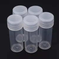 5/20/50PCS 5ml Plastic Sample Bottle Small Bottle Test Tube Mini Bottles Storage Containers White image