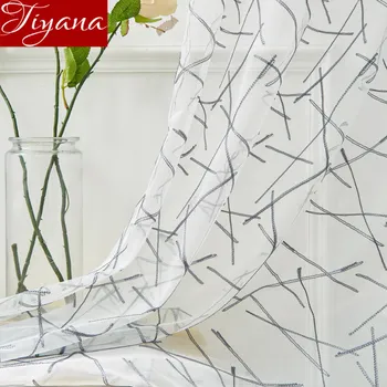 Geometric Curtain White Sheer Fabric Net Curtain for Living Room Voile Kitchen Window Treatment Drape Blinds T&305#30
Geometric Curtain White Sheer Fabric Net Curtain for Living Room Voile Kitchen Window Treatment Drape Blinds T&305#30