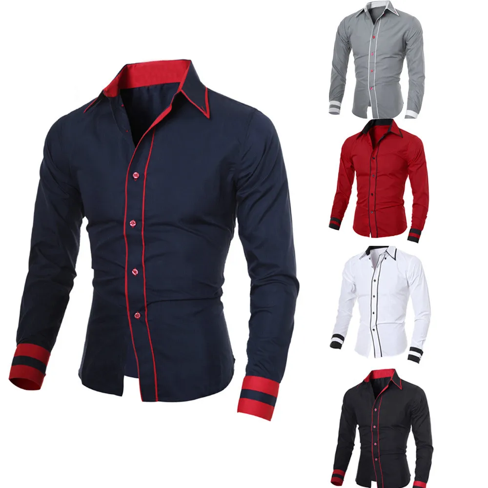 Spring Autumn Feature Shirt 5 Color Men Bussiness Shirt Fashion Personality Long Sleeve Casual Slim Fit Male Shirt Plus Size XXL
Spring Autumn Feature Shirt 5 Color Men Bussiness Shirt Fashion Personality Long Sleeve Casual Slim Fit Male Shirt Plus Size XXL
