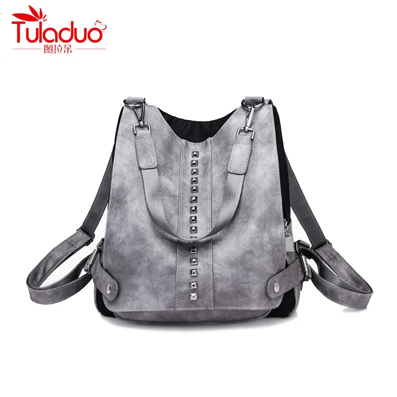 High Quality PU Leather Women Backpacks Fashion Rivet Ladies Casual Daypacks Famous Brand Designer Women Oil Wax Backpack 2018
High Quality PU Leather Women Backpacks Fashion Rivet Ladies Casual Daypacks Famous Brand Designer Women Oil Wax Backpack 2018