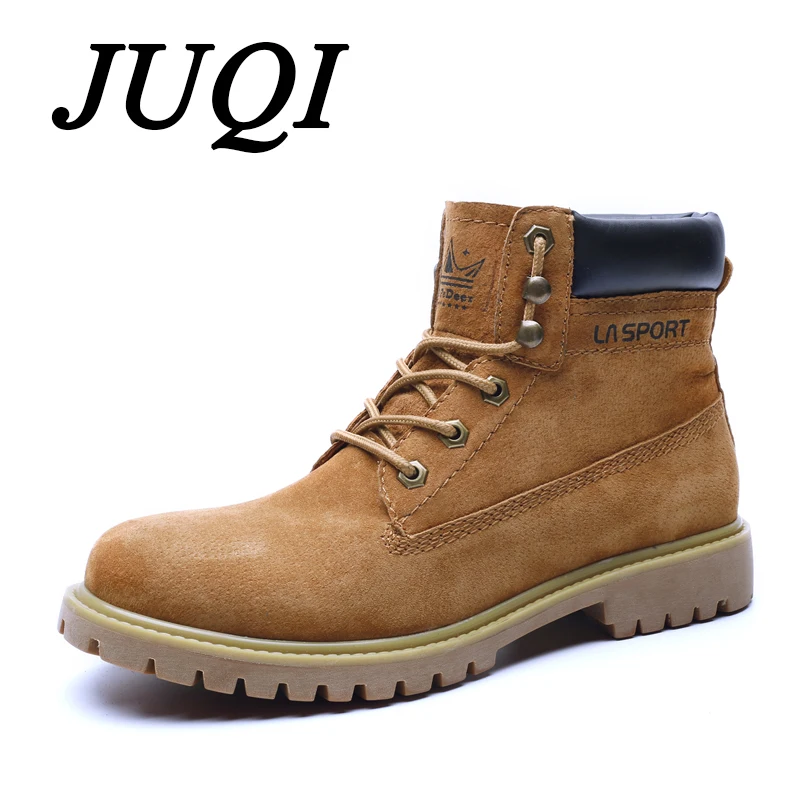 JUQI Genuine Leather Men Boots Autumn Winter Ankle Boots Fashion Footwear Lace Up Shoes Men High Quality Men Shoes 
JUQI Genuine Leather Men Boots Autumn Winter Ankle Boots Fashion Footwear Lace Up Shoes Men High Quality Men Shoes