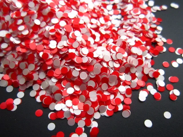 Mix Colors Red & White Dot shapes Round Glitter for nail art ,nail gel,makeup and DIY decoration
Mix Colors Red & White Dot shapes Round Glitter for nail art ,nail gel,makeup and DIY decoration