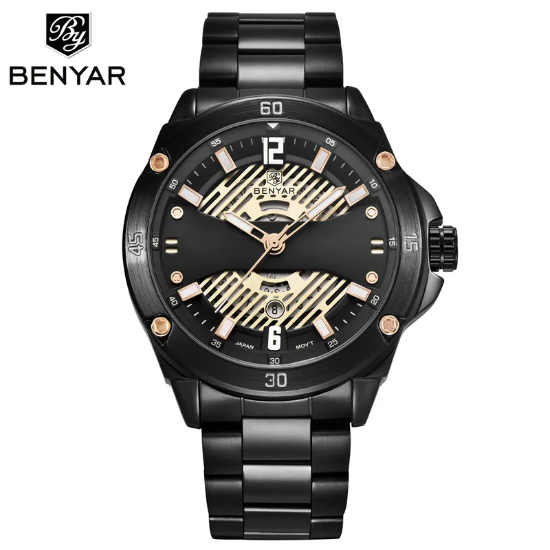 BENYAR Fashion Stainless Steel Chronograph Sports Mens Watches Top Brand Luxury Quartz Business Watch Clock Relogio Masculino
BENYAR Fashion Stainless Steel Chronograph Sports Mens Watches Top Brand Luxury Quartz Business Watch Clock Relogio Masculino