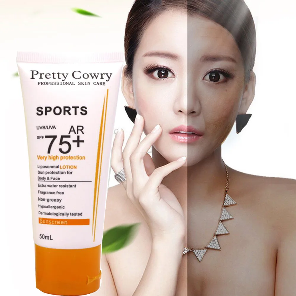 Beauty Skin Care Sunscreen Cream Waterproof UV Protection Cream Long Lasting maquiagem profissional completa 50*
Beauty Skin Care Sunscreen Cream Waterproof UV Protection Cream Long Lasting maquiagem profissional completa 50*