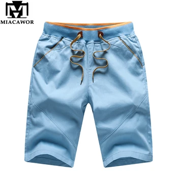 MIACAWOR New Cotton Men Shorts Solid Colors Casual Short Masculino Summer Beach Shorts Bermuda Board shorts K831 
MIACAWOR New Cotton Men Shorts Solid Colors Casual Short Masculino Summer Beach Shorts Bermuda Board shorts K831