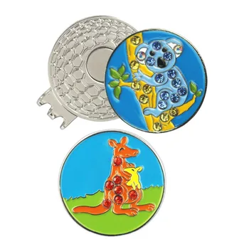 PINMEI Crystal Bradypod & Kangaroo Golf Ball Mark with Magnetic Hat Clip Sets 1pc Cap Clip&2pcs Golf Marker for Chirldren Golfer
PINMEI Crystal Bradypod & Kangaroo Golf Ball Mark with Magnetic Hat Clip Sets 1pc Cap Clip&2pcs Golf Marker for Chirldren Golfer
