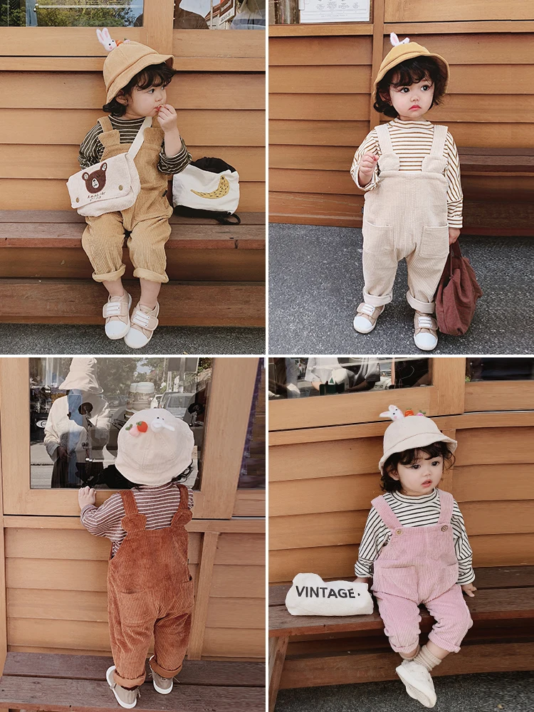 2019 Spring Girls New Small Fresh Corduroy Pants Baby Cubs Bear Corduroy Casual Suspender Pant Children Overall Trousers
2019 Spring Girls New Small Fresh Corduroy Pants Baby Cubs Bear Corduroy Casual Suspender Pant Children Overall Trousers