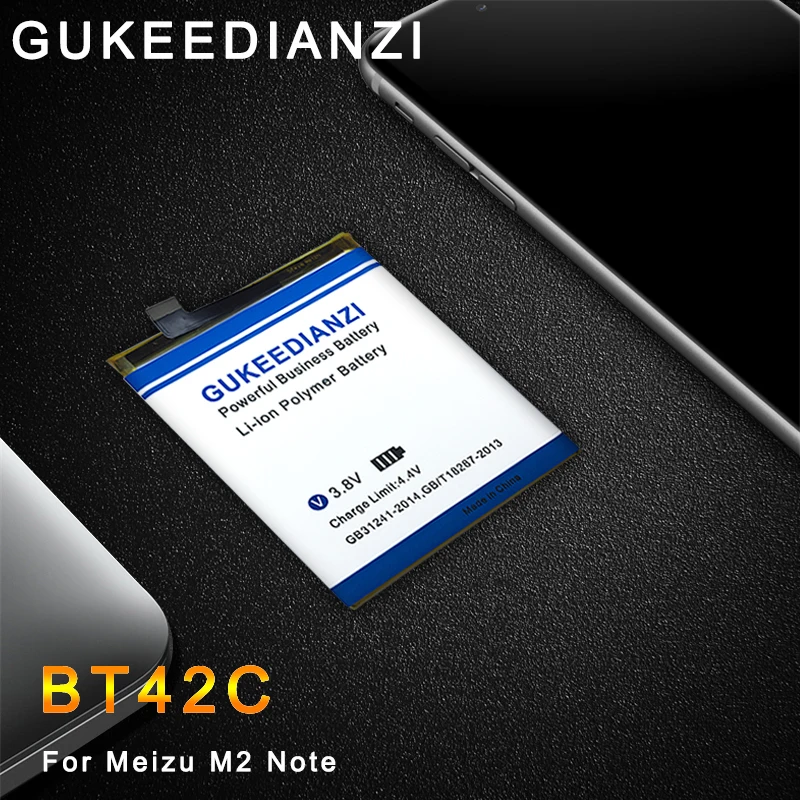 GUKEEDIANZI 3800mAh BT42C BT-42C Li-ion Phone Battery for Meizu M2 Note battery for Meilan Note 2 Phone battery + Power Bank
GUKEEDIANZI 3800mAh BT42C BT-42C Li-ion Phone Battery for Meizu M2 Note battery for Meilan Note 2 Phone battery + Power Bank