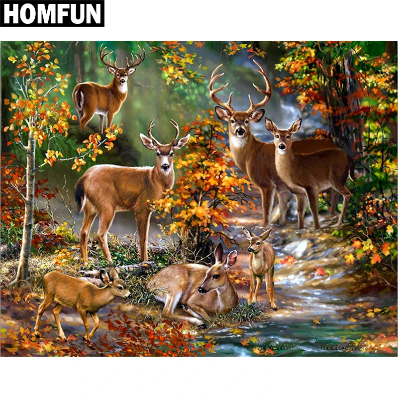 HOMFUN Full Square/Round Drill 5D DIY Diamond Painting "Forest deer" Embroidery Cross Stitch 5D Home Decor Gift A06118
HOMFUN Full Square/Round Drill 5D DIY Diamond Painting "Forest deer" Embroidery Cross Stitch 5D Home Decor Gift A06118