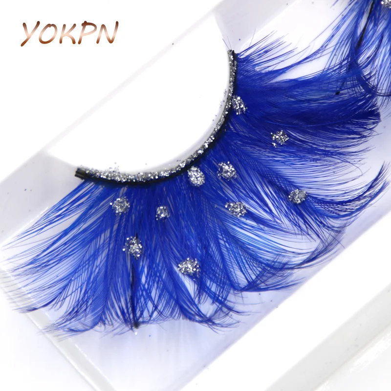 YOKPN Blue Feather False Eyelashes Silver Sequin Art exaggerated false eyelashes PHOTO stage makeup Feather False Eyelashes
YOKPN Blue Feather False Eyelashes Silver Sequin Art exaggerated false eyelashes PHOTO stage makeup Feather False Eyelashes