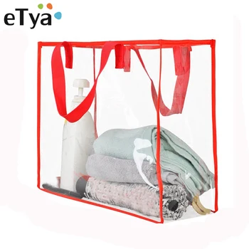 eTya Women Transparent PVC Handbag Travel Beach Shoulder Bag Clear Reusable Shopping Bag Purse Tote Toiletry Wash Waterproof Bag
eTya Women Transparent PVC Handbag Travel Beach Shoulder Bag Clear Reusable Shopping Bag Purse Tote Toiletry Wash Waterproof Bag