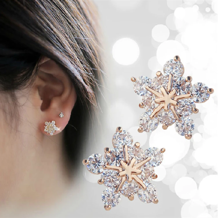 Fashion Korean Women Cute Crystal Rhinestone Snowflake Ear Stud Earrings jewelry Xmas Gift
Fashion Korean Women Cute Crystal Rhinestone Snowflake Ear Stud Earrings jewelry Xmas Gift