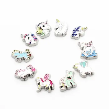 Mixs 10pcs Metal Floating Charms Jewelry Many Style Enamel Unicorn Silver Charms For DIY Living Glass Lockets Necklace Bracelet 
Mixs 10pcs Metal Floating Charms Jewelry Many Style Enamel Unicorn Silver Charms For DIY Living Glass Lockets Necklace Bracelet
