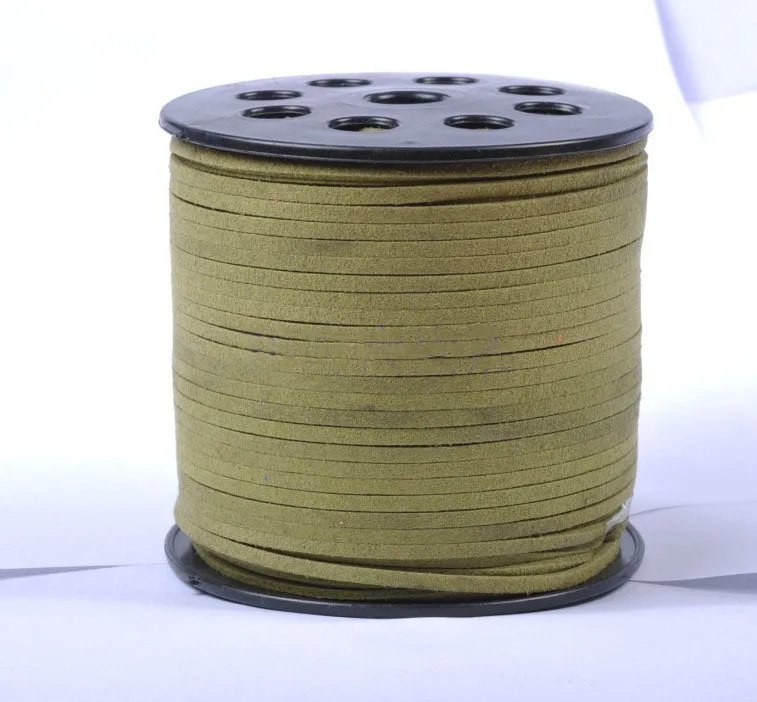 100yards/ Roll Olive Green Faux Suede Velvet Leather Cord+3mm X 2mm DIY Jewelry Bracelet Necklace Rope String Accessories
100yards/ Roll Olive Green Faux Suede Velvet Leather Cord+3mm X 2mm DIY Jewelry Bracelet Necklace Rope String Accessories