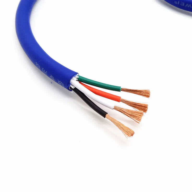 OD:11mm 4*2.0 square Speaker cable audio line 4 core conductor using 99.99% high purity OFC oxygen free copper
OD:11mm 4*2.0 square Speaker cable audio line 4 core conductor using 99.99% high purity OFC oxygen free copper